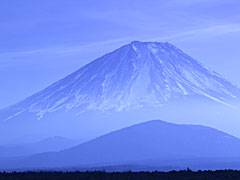 蒼染めの富士